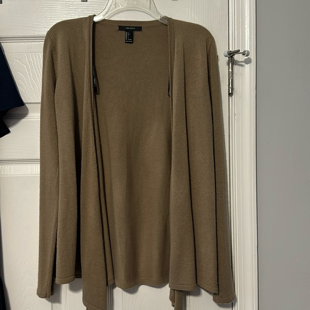 Forever 21 cardigan, brown, long sleeve